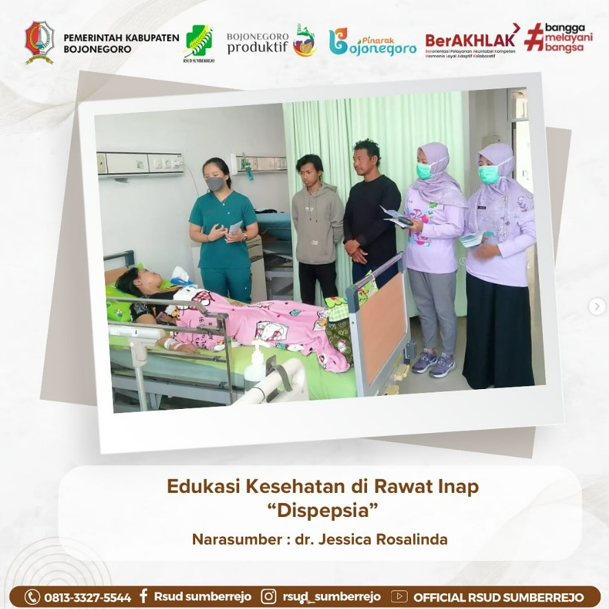 Edukasi Kesehatan di Rawat Inap dengan tema “Dispepsia”