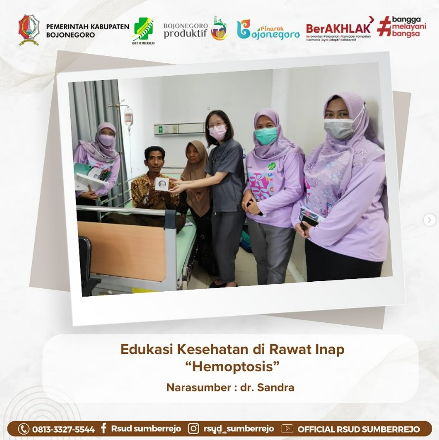 Edukasi Kesehatan di Rawat Inap dengan tema “Hemoptosis”