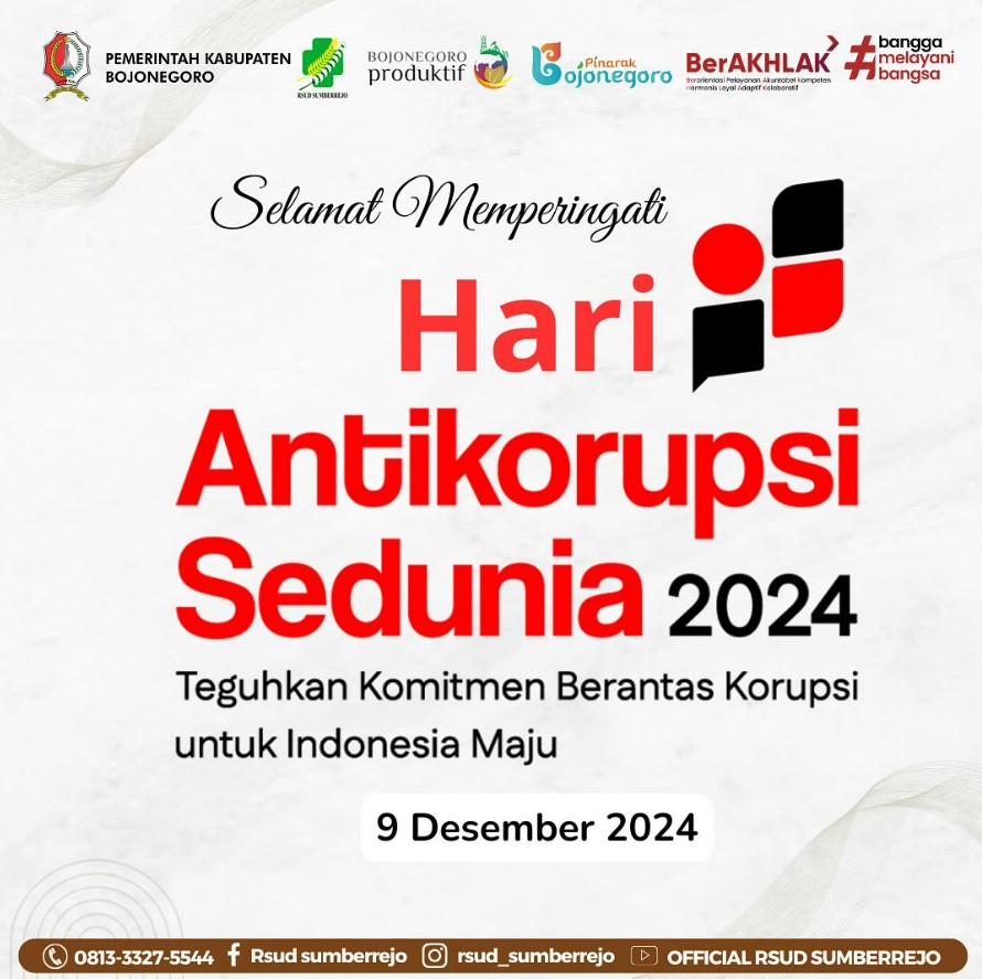 Selamat memperingati Hari Anti Korupsi Sedunia Tahun 2024