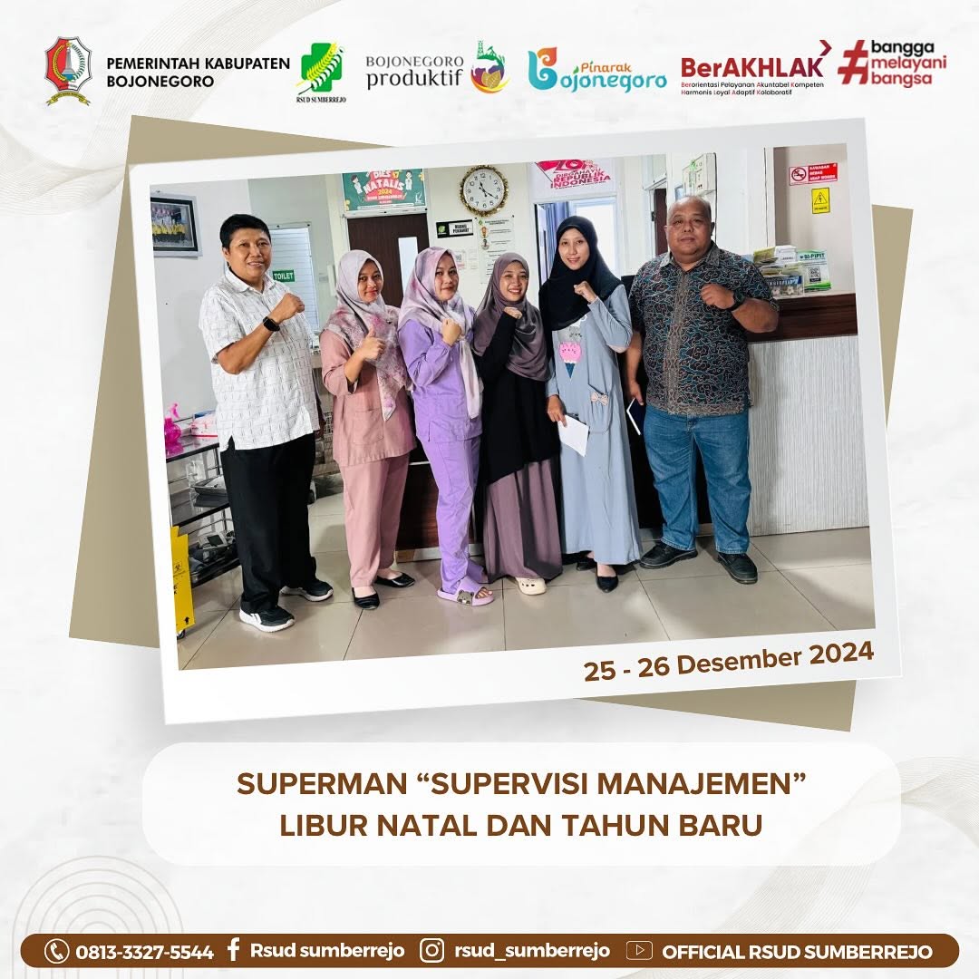 Supervisi Manajemen Libur Natal dan Tahun Baru