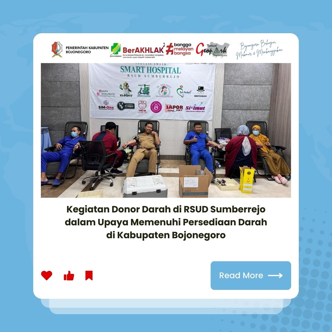 Kegiatan Donor Darah di RSUD Sumberrejo