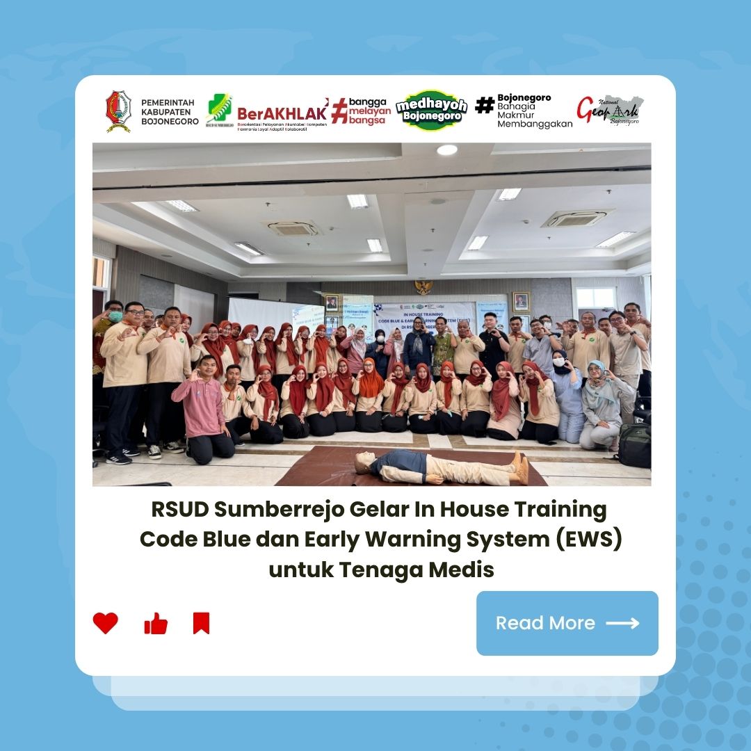RSUD Sumberrejo Gelar In House Training  Code Blue dan Early Warning System (EWS) untuk Tenaga Medis