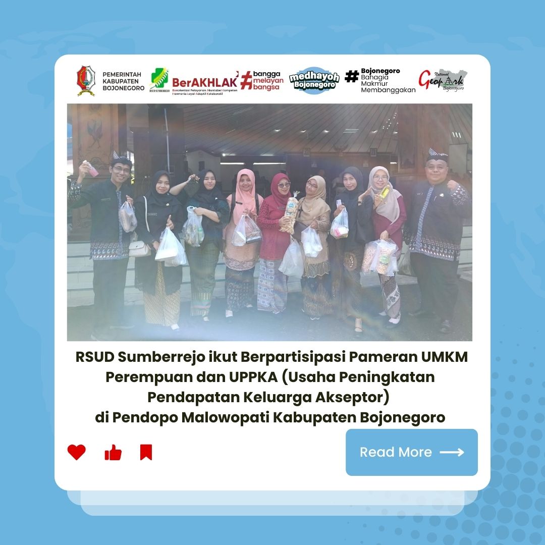 Partisipasi Pegawai RSUD Sumberrejo dalam Pameran UMKM dan UPPKA di Pendopo Malowopati