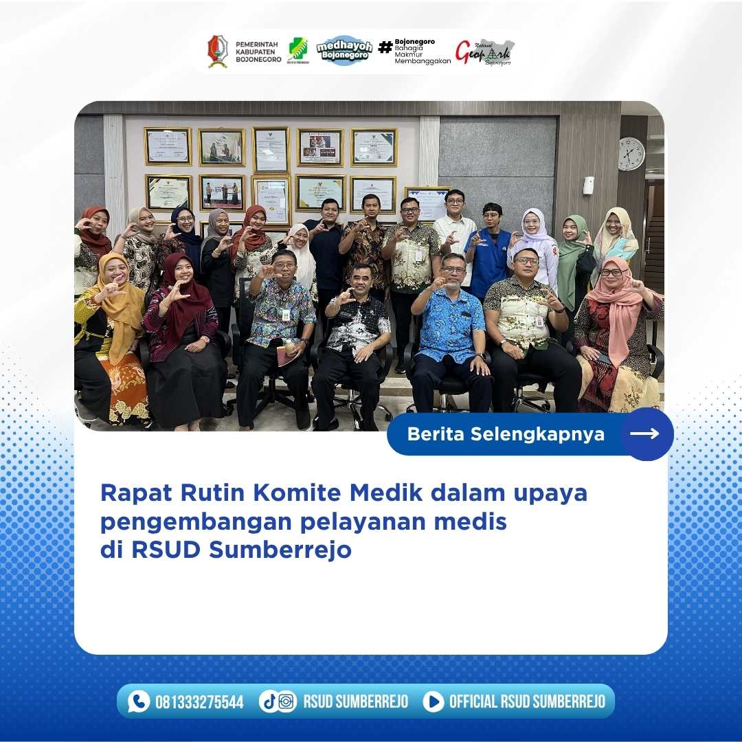 Rapat Rutin Komite Medik RSUD Sumberrejo
