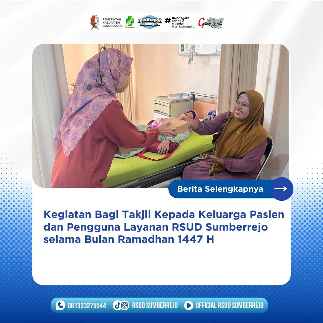 Kegiatan Bagi Takjil Kepada Keluarga Pasien dan Pengguna Layanan selama Ramadhan 1447 H