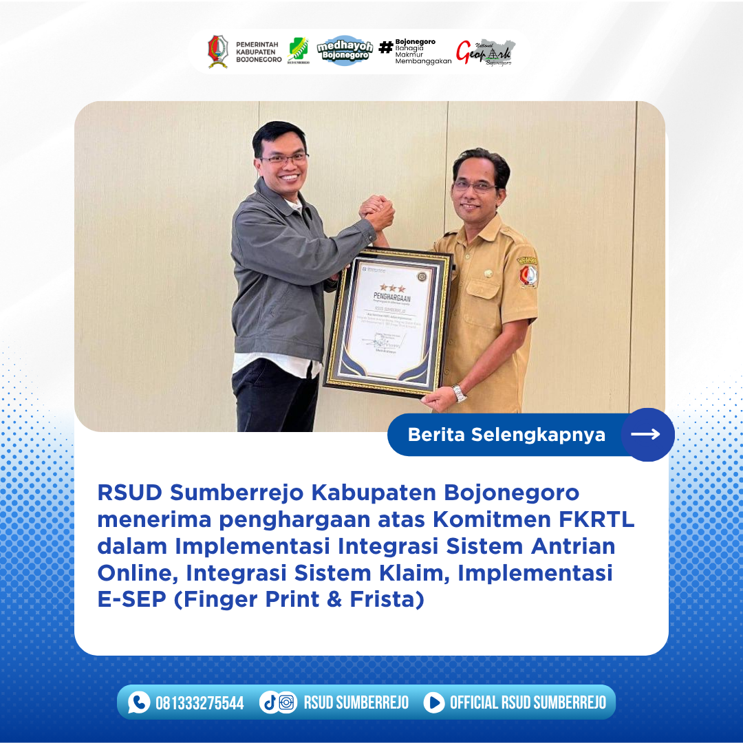 RSUD Sumberrejo menerima penghargaan dari BPJS Kesehatan