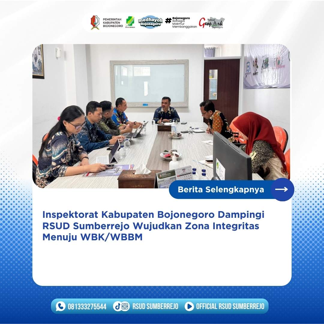 Inspektorat Kabupaten Bojonegoro Lakukan Pendampingan Pembangunan Zona Integritas di RSUD Sumberrejo