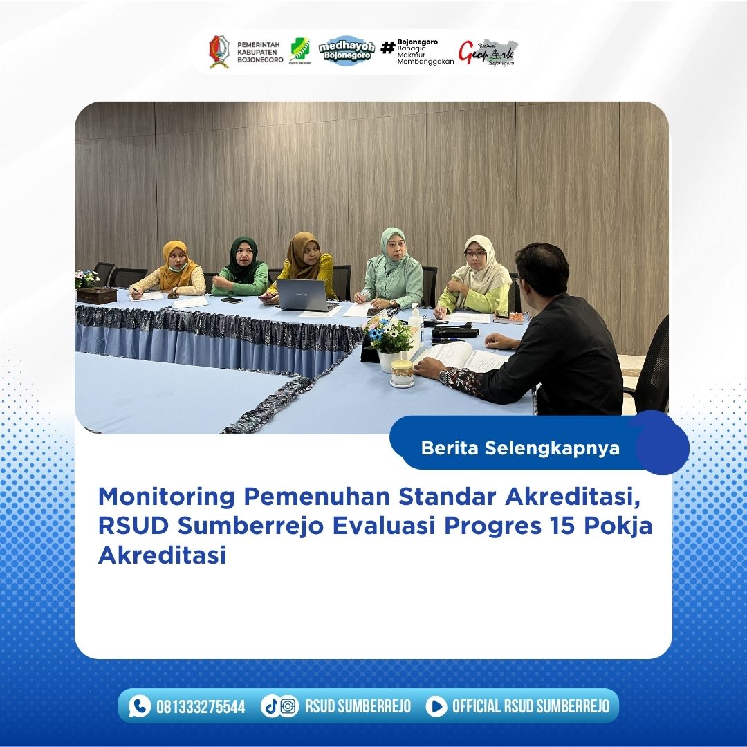 Perkuat Kesiapan Akreditasi 2026, RSUD Sumberrejo Laksanakan Desk Progres Bersama 15 Pokja