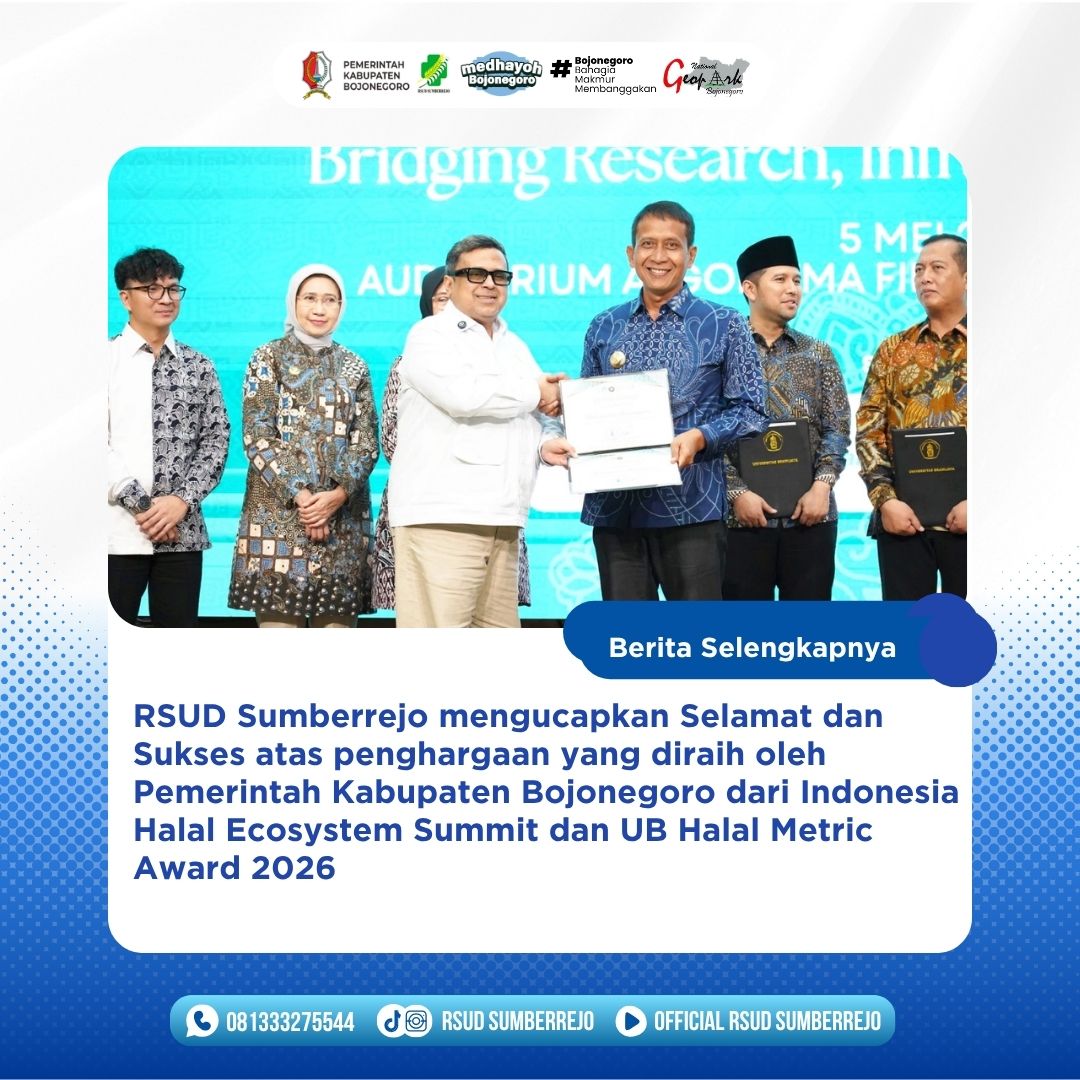 Selamat dan Sukses Pemerintah Kabupaten Bojonegoro mendapatkan Penghargaan