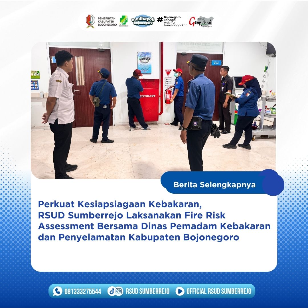 Tingkatkan Keselamatan Rumah Sakit, RSUD Sumberrejo Gelar Fire Risk Assessment