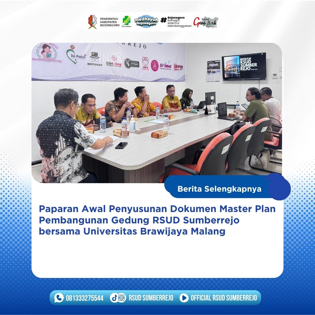 Menuju Rumah Sakit Modern, RSUD Sumberrejo susun Master Plan Pembangunan