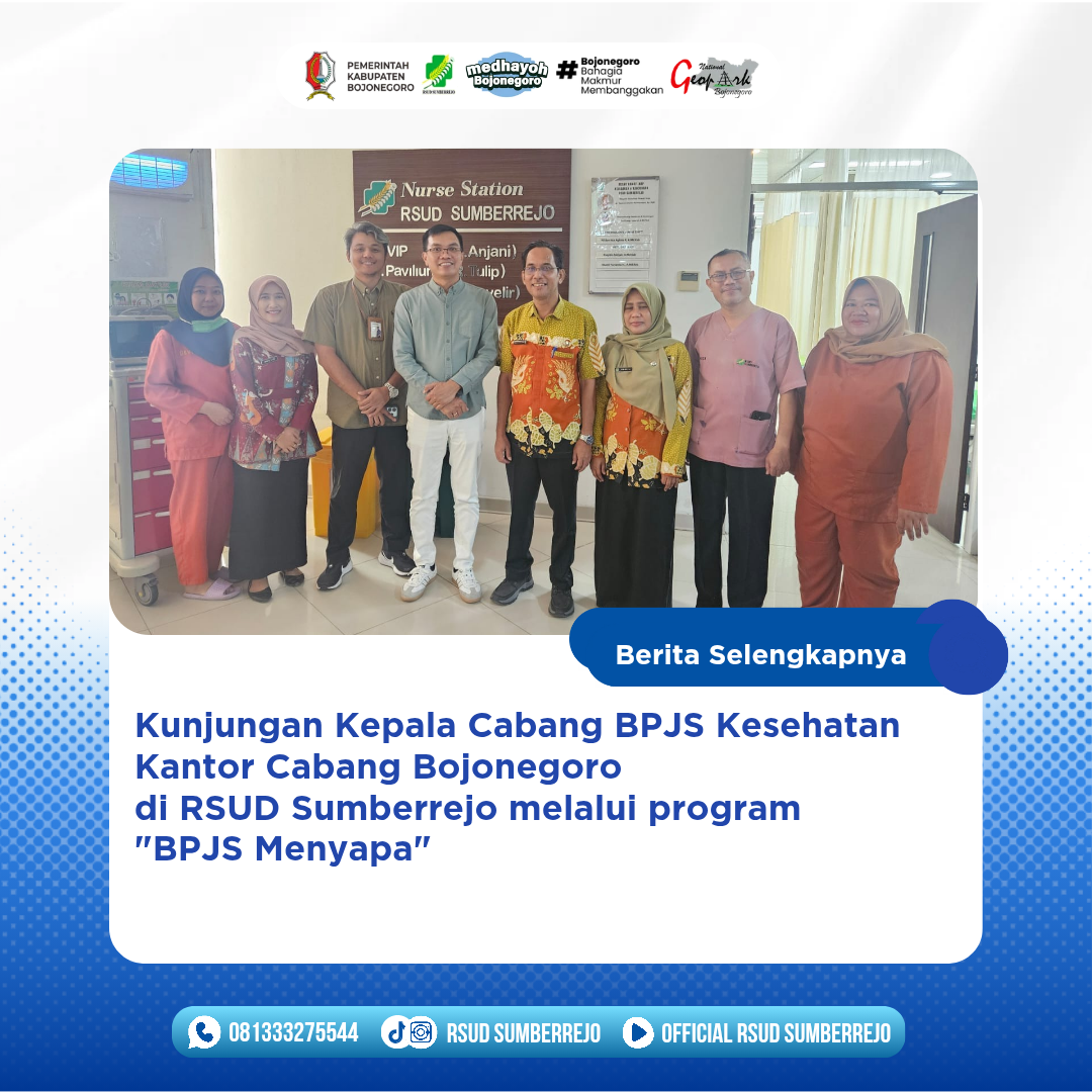 Kunjungan Kepala Cabang BPJS Kesehatan di RSUD Sumberrejo