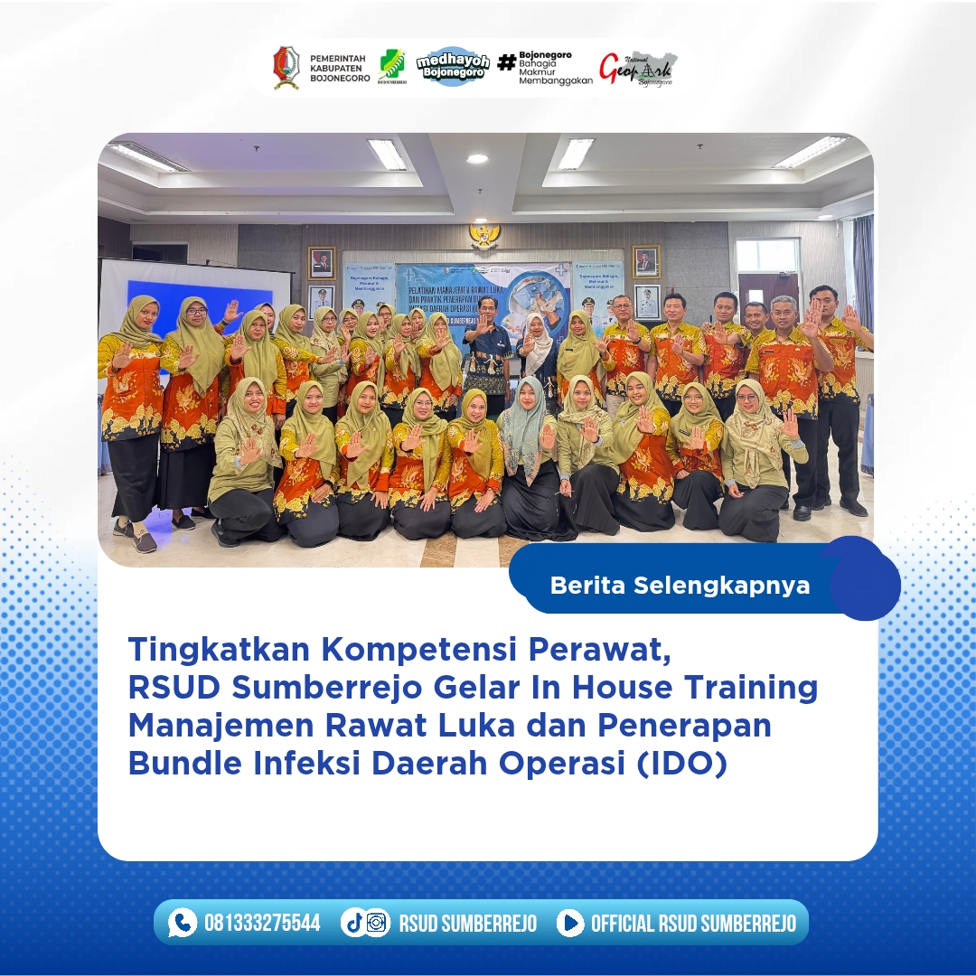 Cegah Infeksi Daerah Operasi, RSUD Sumberrejo Selenggarakan Pelatihan Bundle IDO