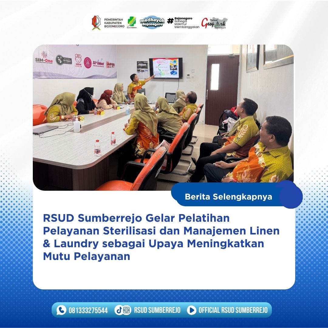 Tingkatkan Mutu Pelayanan Sterilisasi dan Manajemen Linen & Laundry melalui In House Training