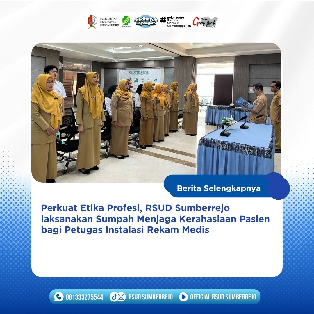 RSUD Sumberrejo Laksanakan Sumpah Menjaga Kerahasiaan Pasien