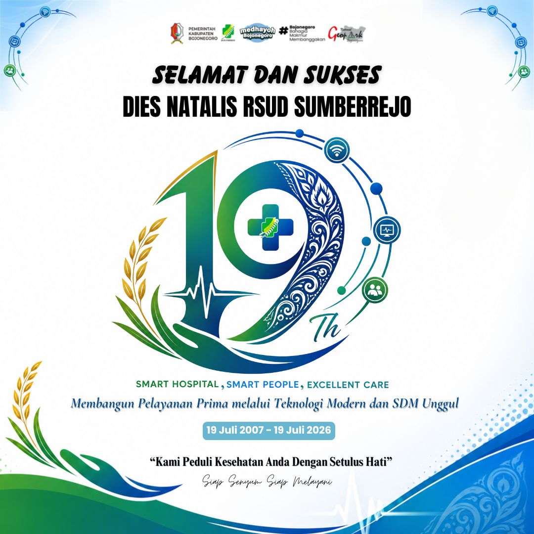 Selamat Dies Natalis ke-19 RSUD Sumberrejo : Smart Hospital, Smart People, Excellent Care