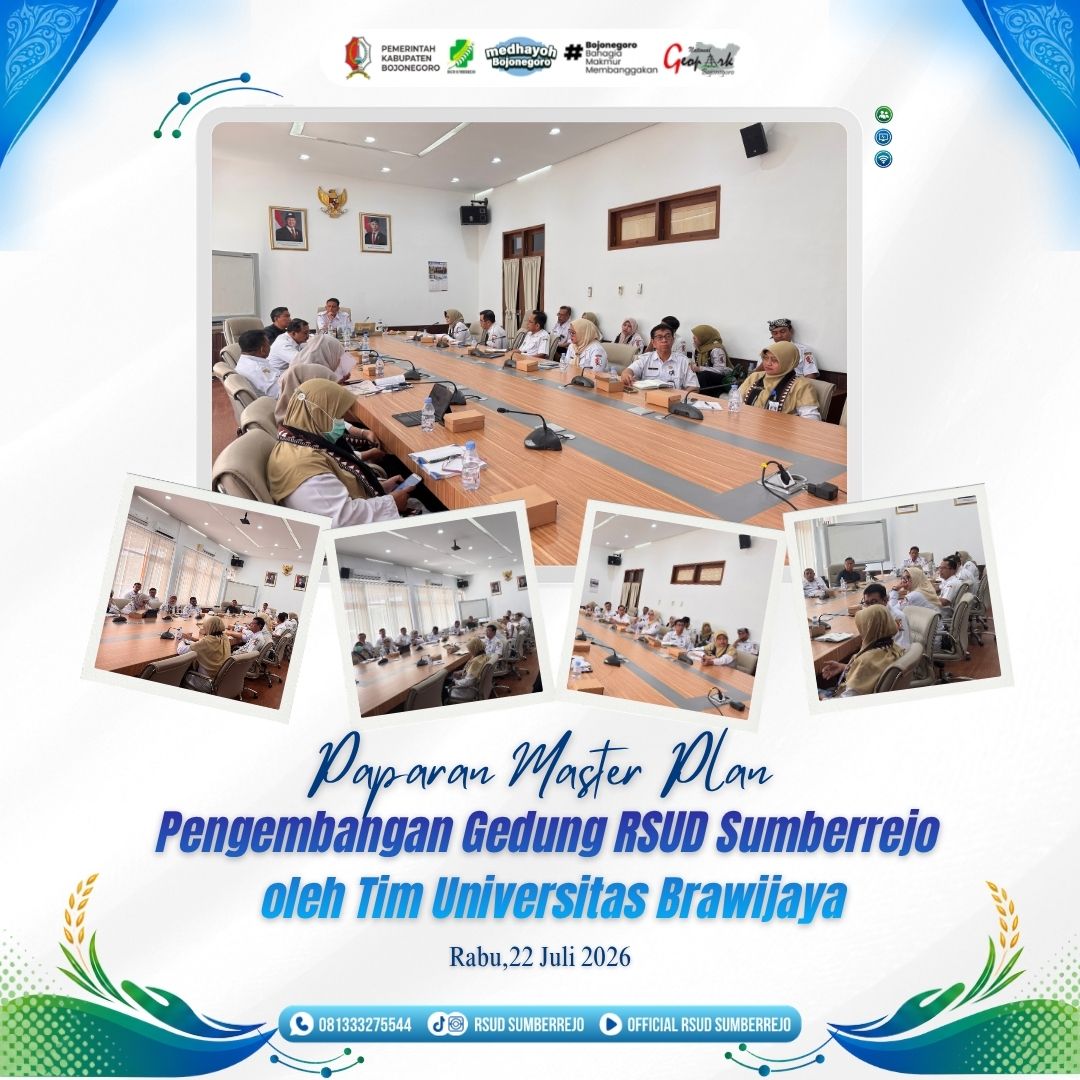 Bupati Bojonegoro Pimpin Paparan Master Plan Pengembangan Gedung RSUD Sumberrejo