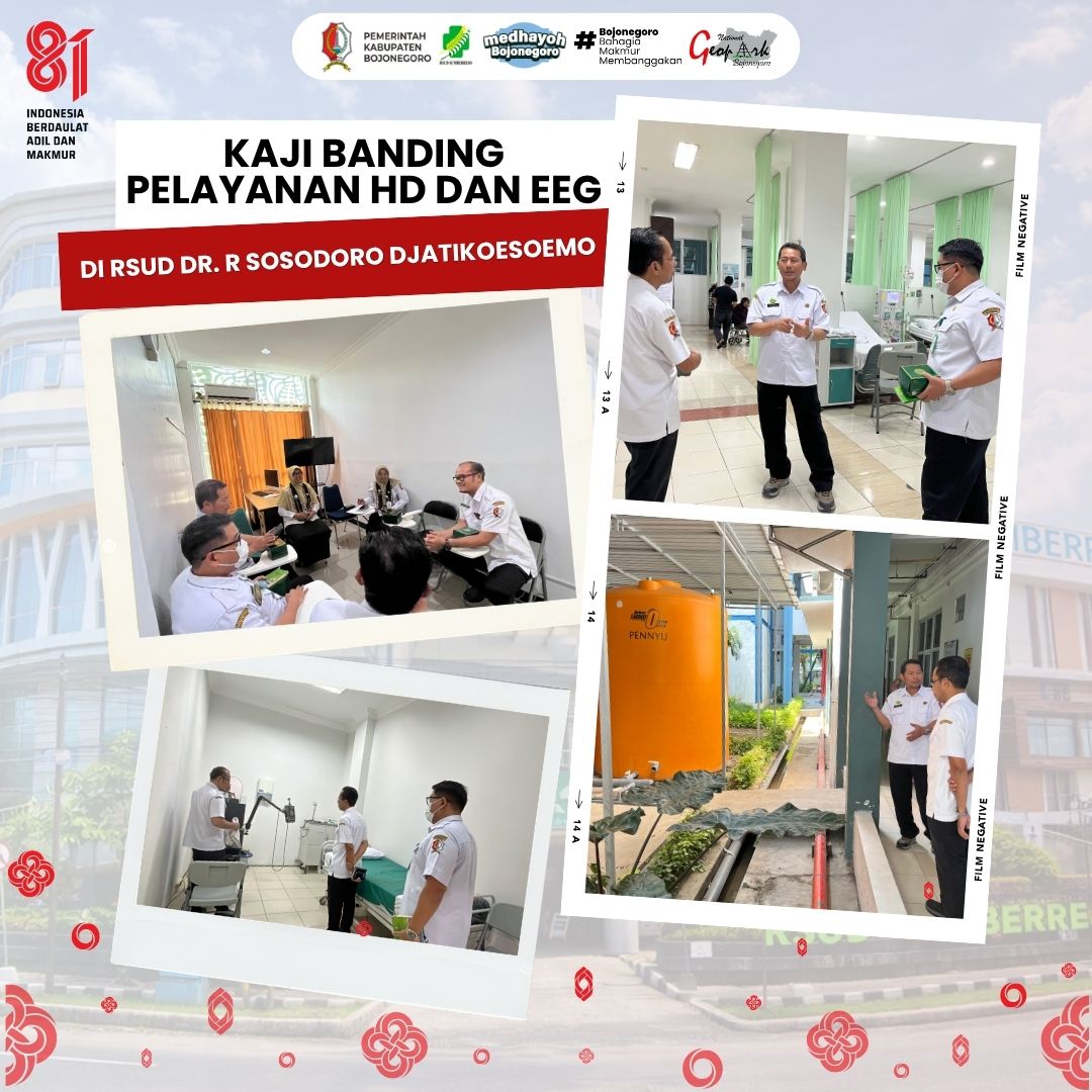 RSUD Sumberrejo Laksanakan Kajian Banding Pelayanan HD dan EEG ke RSUD Dr. R. Sosodoro Djatikoesoemo