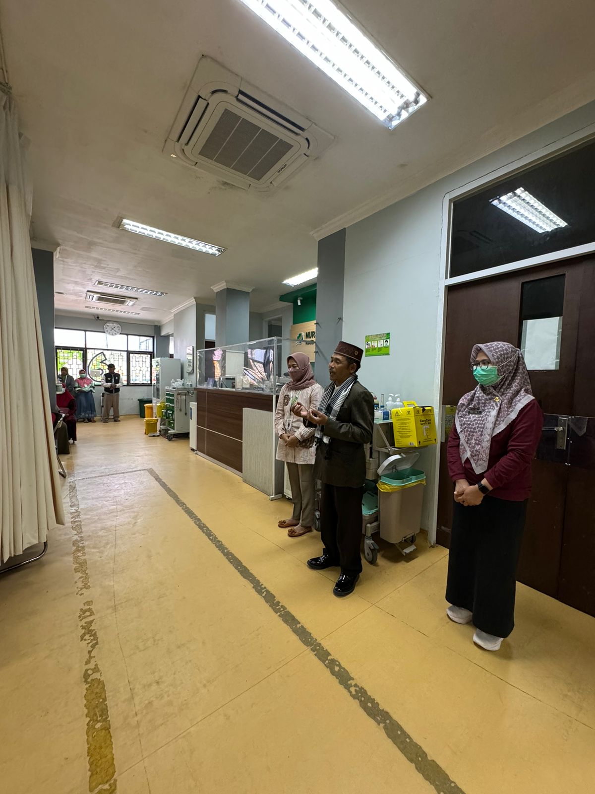 Bimbingan Rohani bersama Pasien dan Keluarga untuk kesembuhan pasien dan keselamatan dari bencana