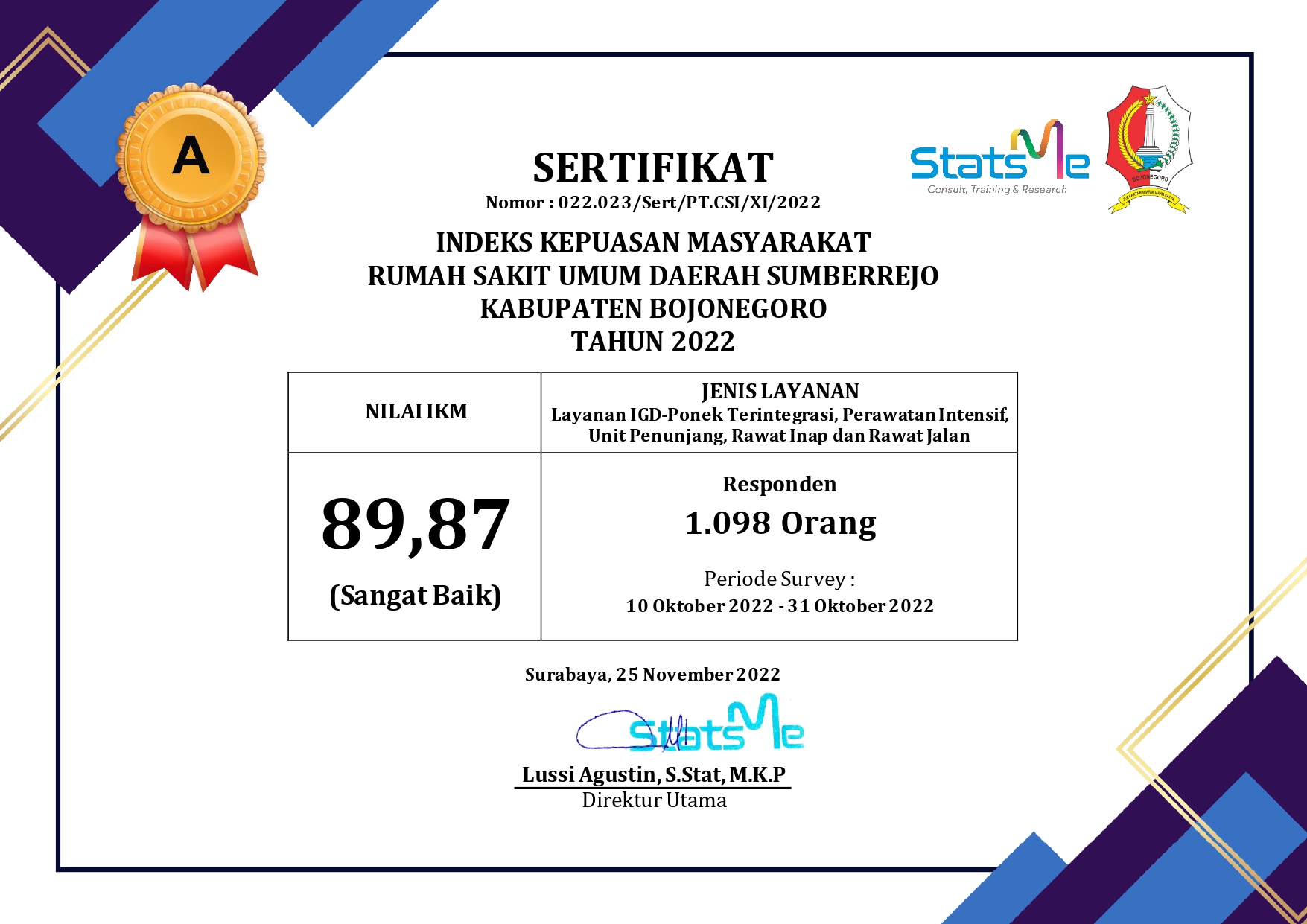 SURVEI KEPUASAN MASYARAKAT