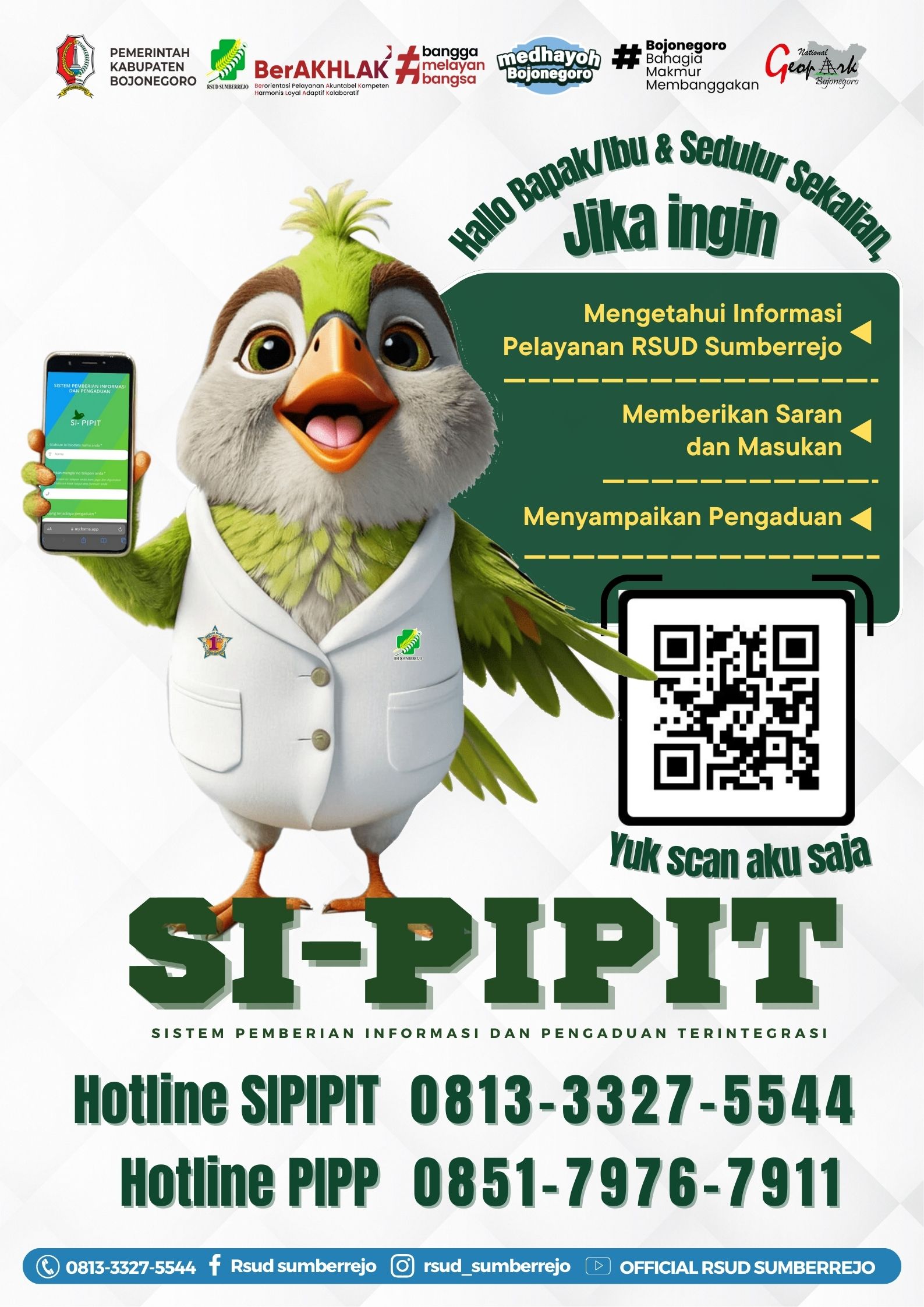 Hotline Pengaduan RSUD Sumberrejo